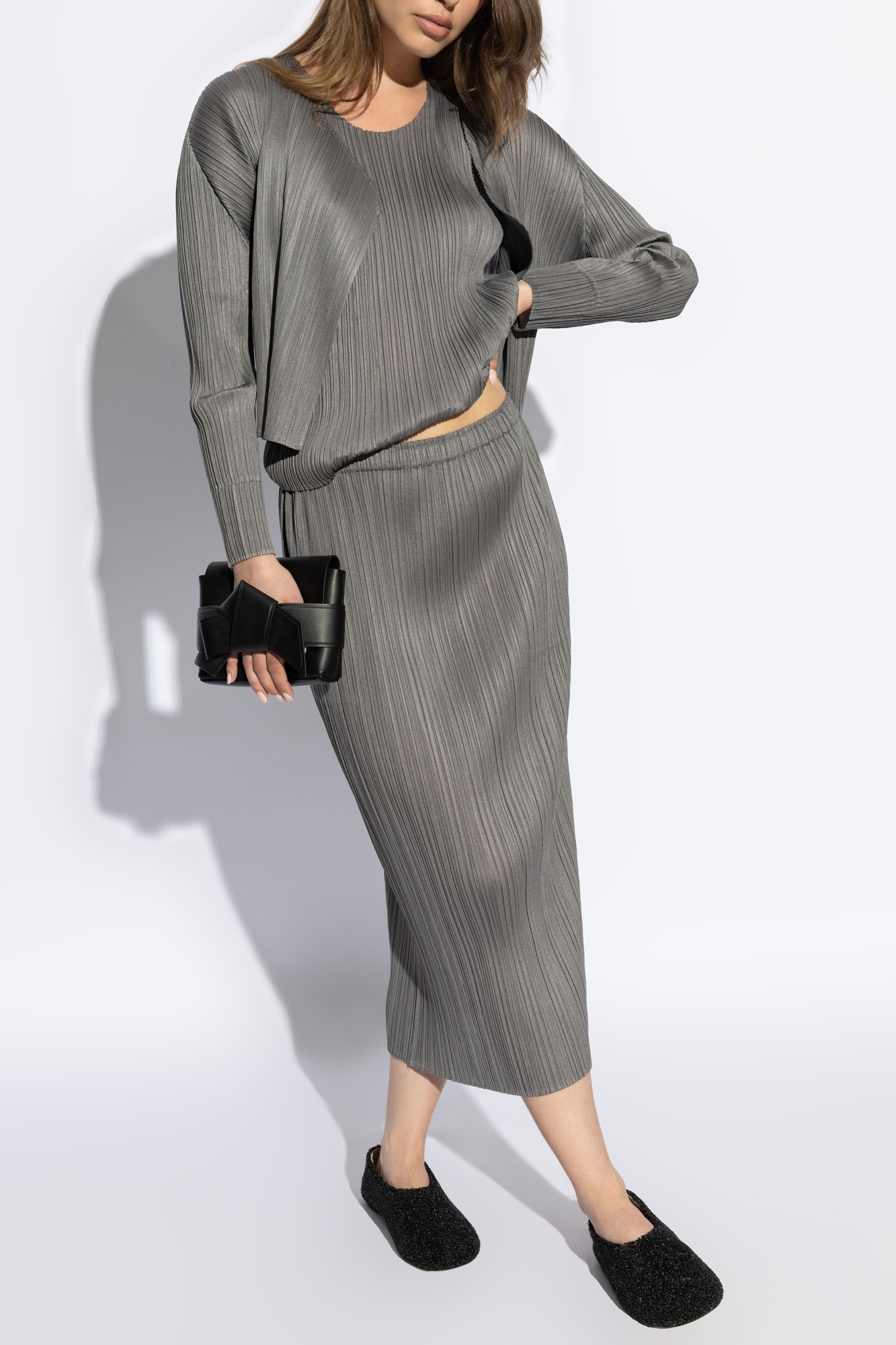 Grey Pleated skirt Pleats Please Issey Miyake